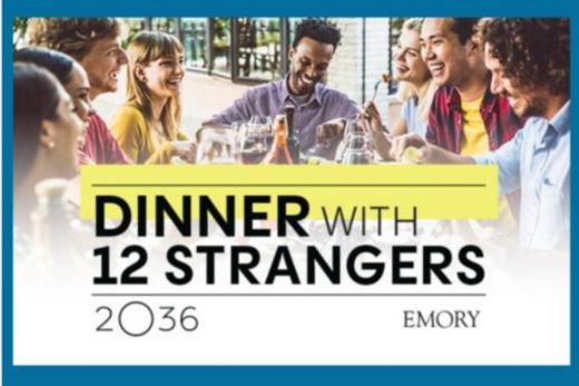 Dinner with 12 strangers flyer